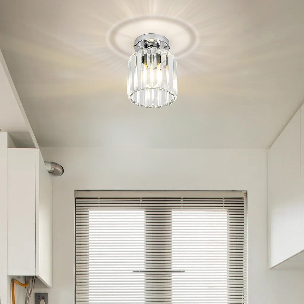 Crystal Ceiling Light E27, Surface Mounted, Modern Hall and Living Room | Temsk