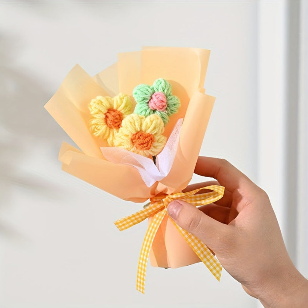 Mother's Day Mini Fabric Flower Bouquet Handmade Gift | Temsk