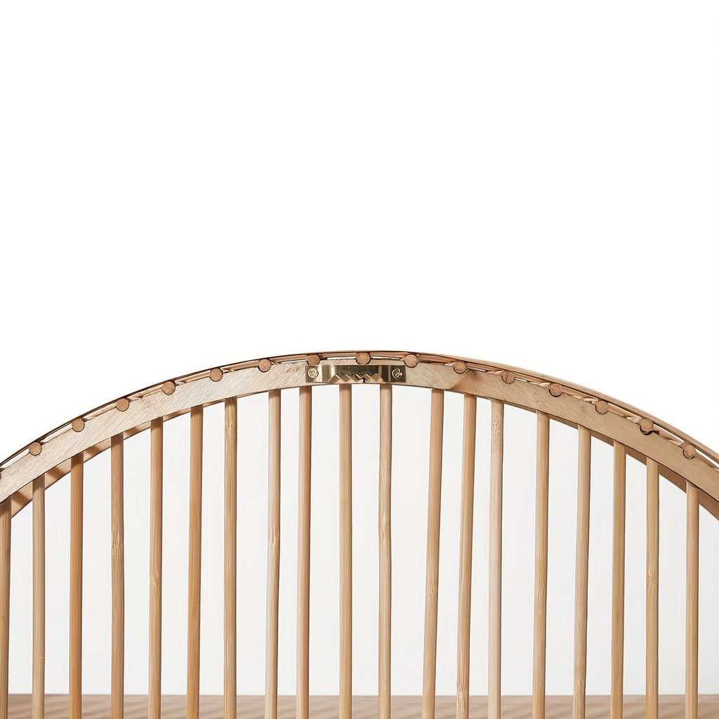 Handgefertigter runder Boho-Bambus-Wandregal-Organizer zur Aufbewahrung | Temsk