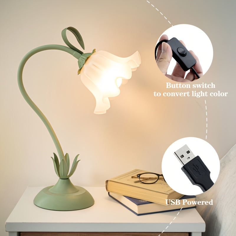 Blumenblütenlampe mit USB-Stromversorgung für die Heimbeleuchtung | Temsk