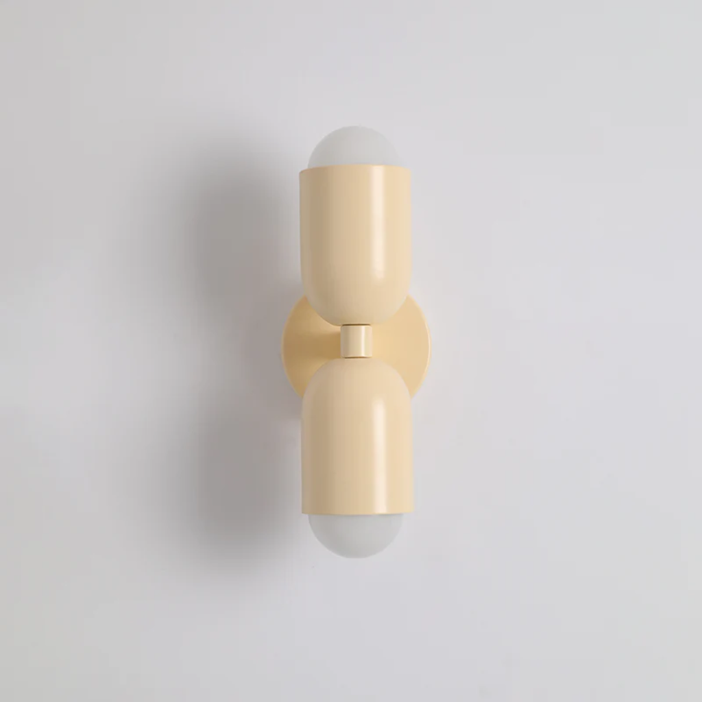 Modern Metal Cylinder Design 2-Light LED Wall Sconce | Temsk