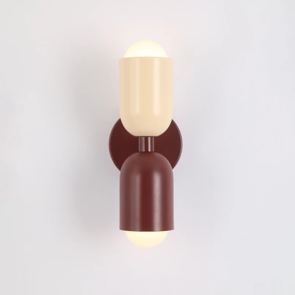 Modern Metal Cylinder Design 2-Light LED Wall Sconce | Temsk
