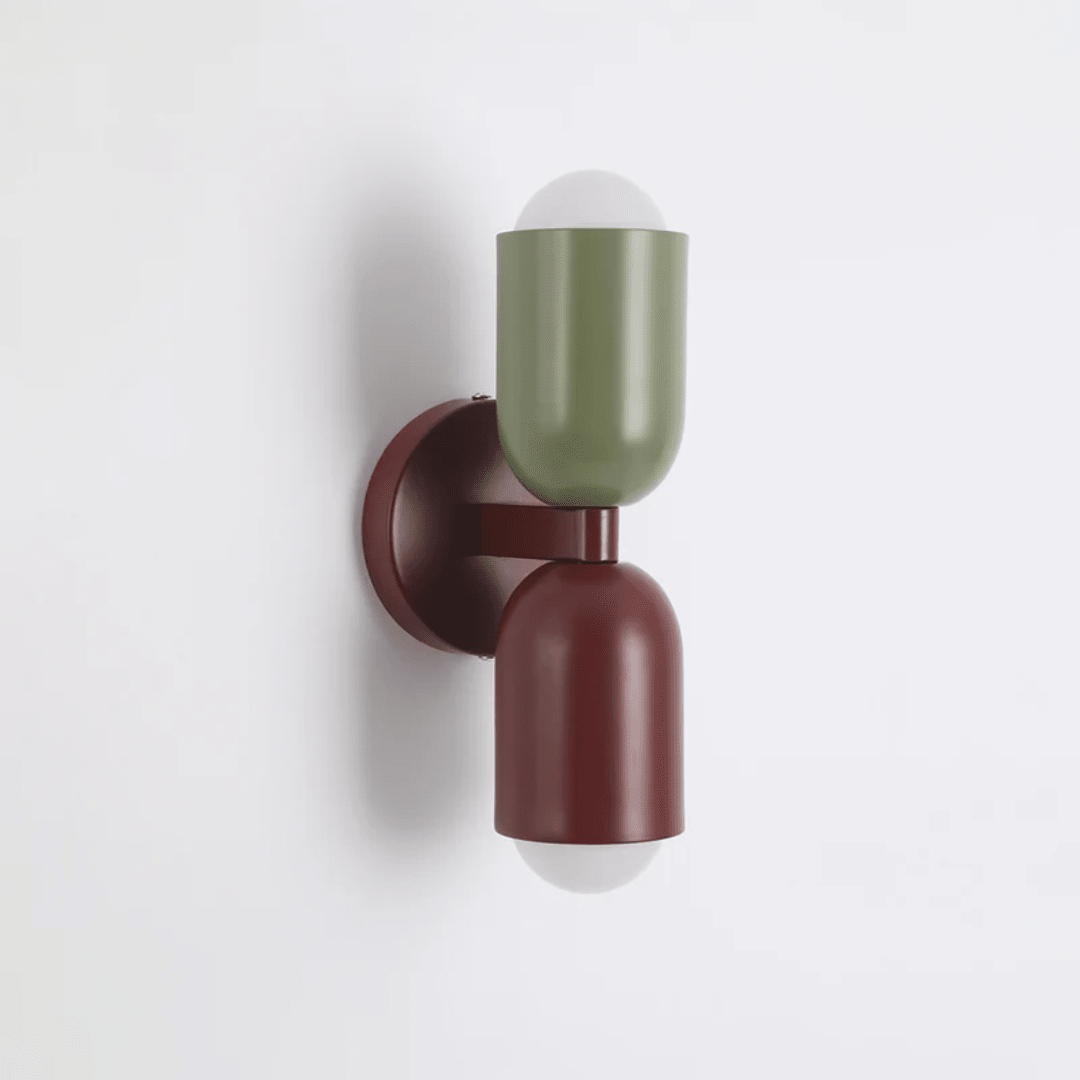 Modern Metal Cylinder Design 2-Light LED Wall Sconce | Temsk