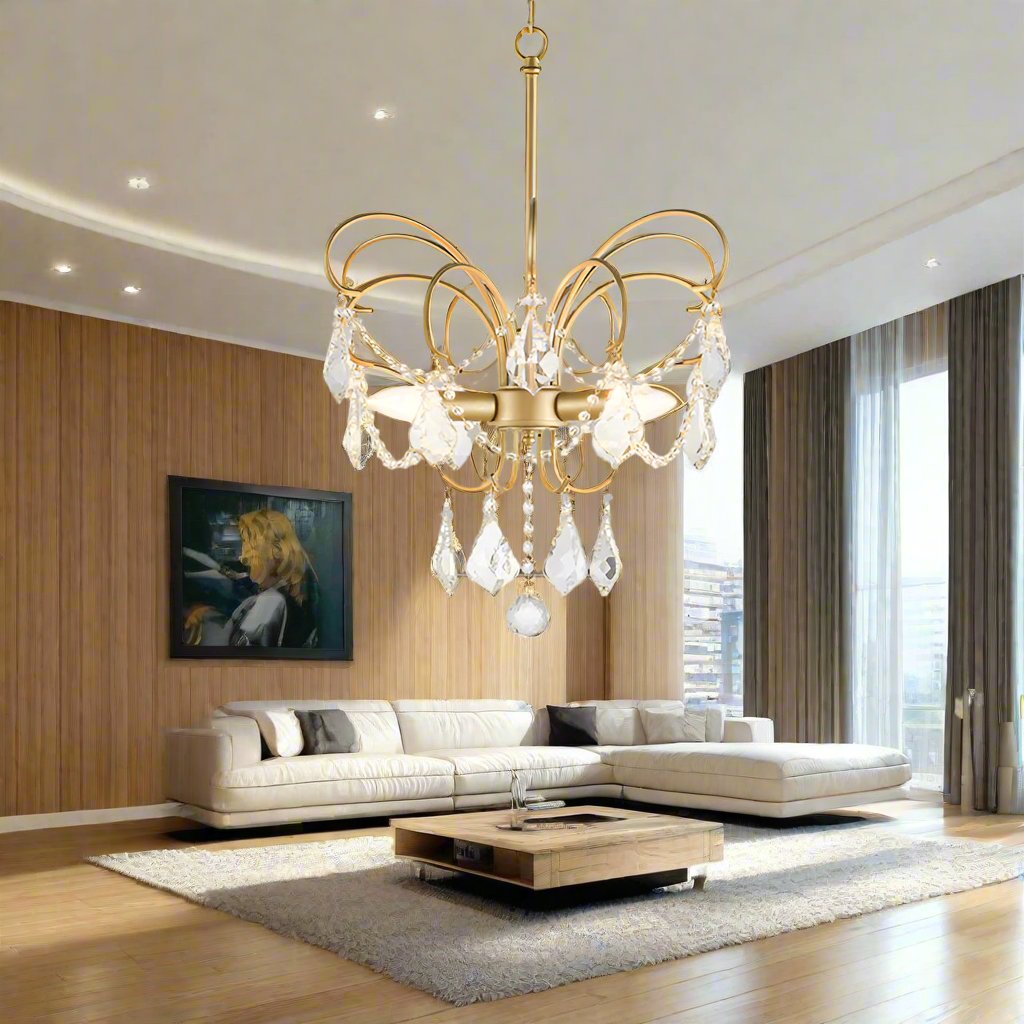 AstraLume Butterfly Ceiling Lamp For Living Room, Elegant Home Accent | Temsk