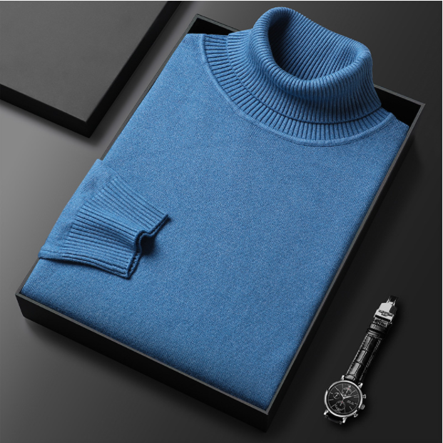 Lorien Luxury Line Men's Cashmere Cotton Turtleneck | Temsk