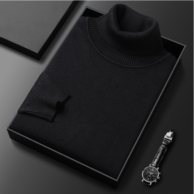 Lorien Luxury Line Men's Cashmere Cotton Turtleneck | Temsk