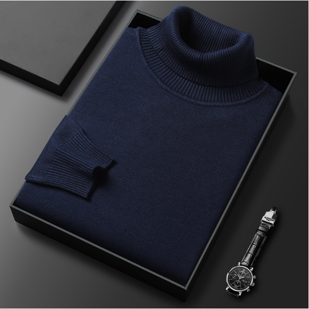 Lorien Luxury Line Men's Cashmere Cotton Turtleneck | Temsk