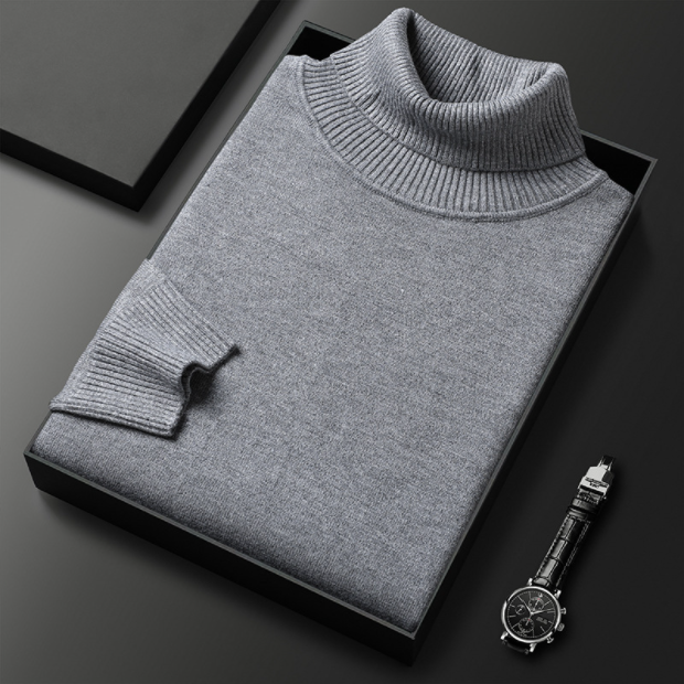 Lorien Luxury Line Men's Cashmere Cotton Turtleneck | Temsk