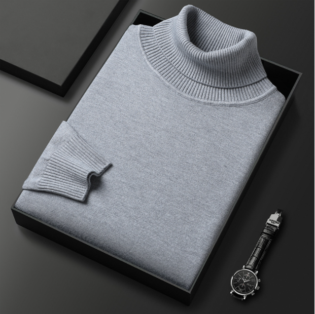 Lorien Luxury Line Men's Cashmere Cotton Turtleneck | Temsk