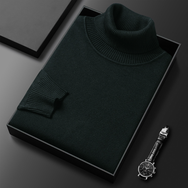 Lorien Luxury Line Men's Cashmere Cotton Turtleneck | Temsk