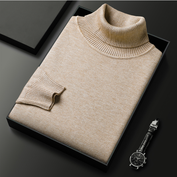 Lorien Luxury Line Men's Cashmere Cotton Turtleneck | Temsk