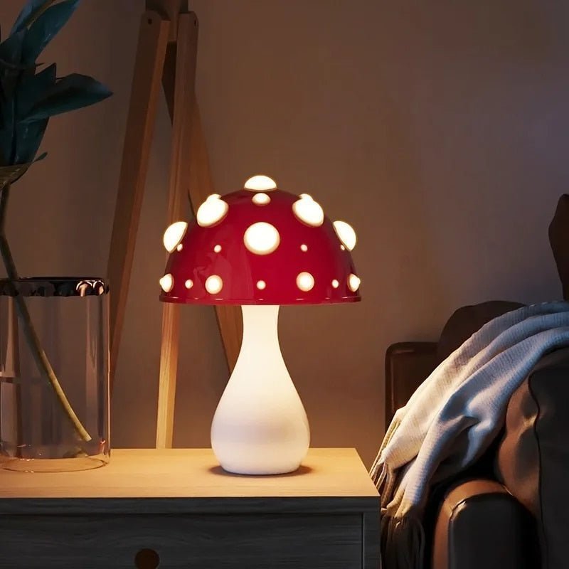 Amanita Inspired LED Table Lamp With Warm Modern Glow | Temsk
