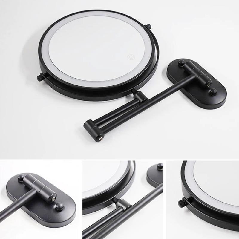 Rechargeable LED Mirror With Magnification For Makeup And Bathroom | Temsk