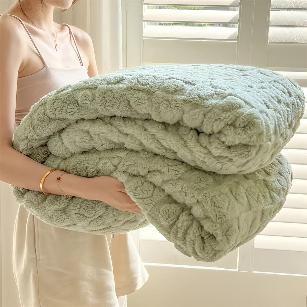 Couverture sherpa Nova Heart pour confort du salon | Temsk
