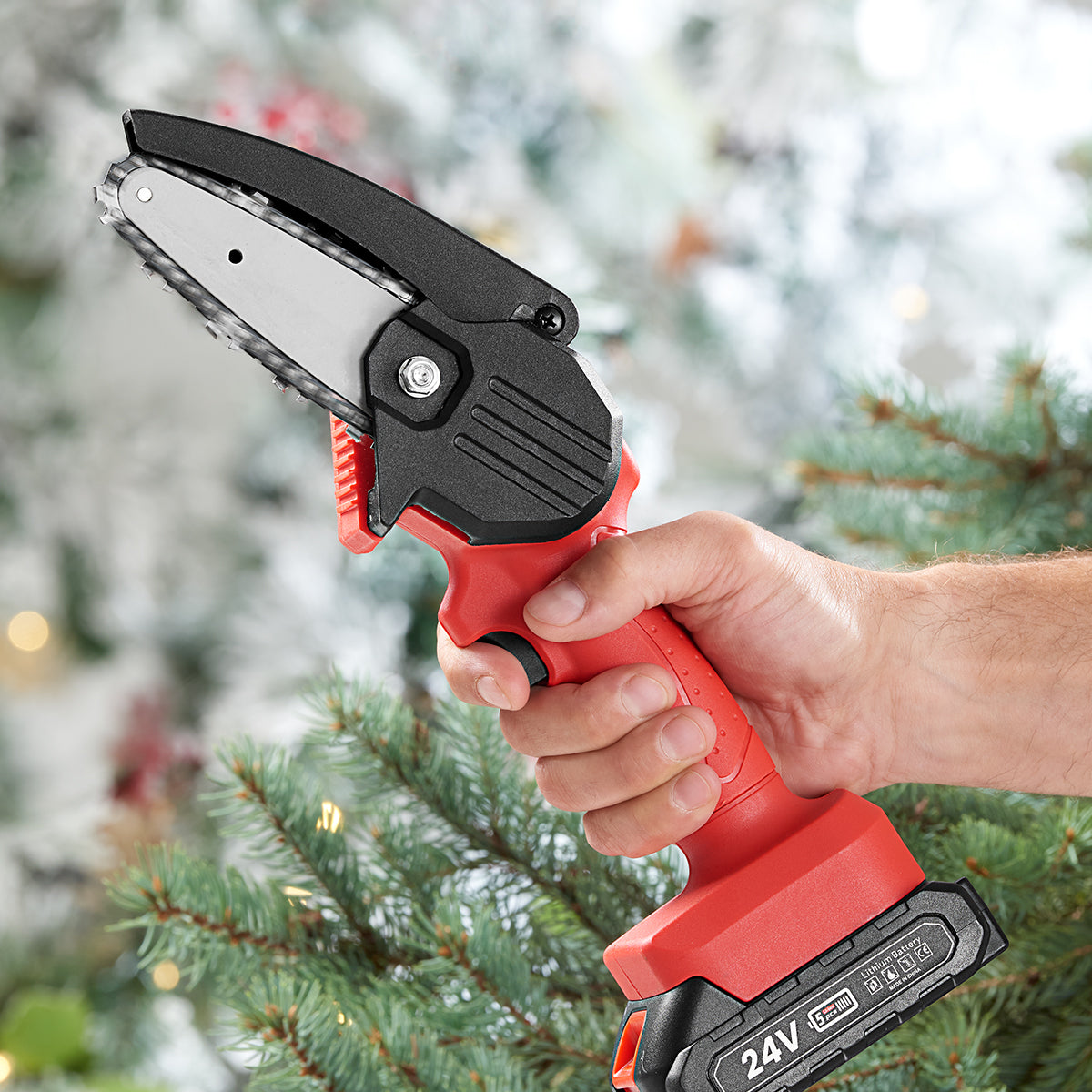 Compact Electric Chainsaw for Garden Trimming and Cutting Tasks | Temsk