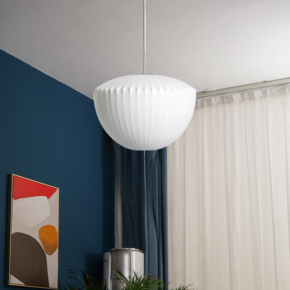 Aurea Glass Pendant Lamp With Wood Accent For Modern Interiors | Snurv | Temsk