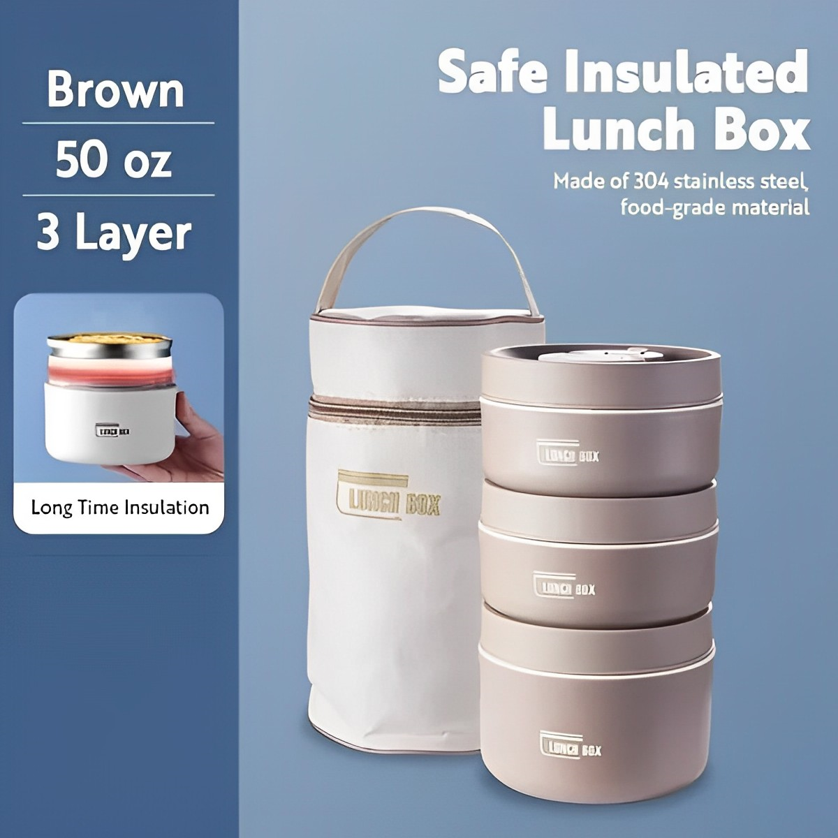 NovaTherm Lunch Box Insulated For Daily On The Move Meals | Temsk
