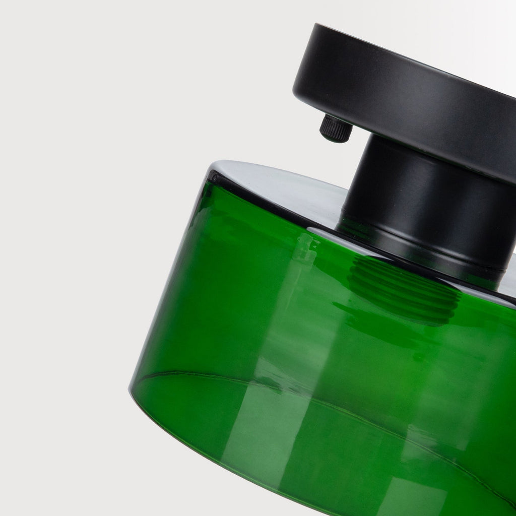 Amber glas retro loftslampe E27/E26 til køkken, gang og stue | Temsk