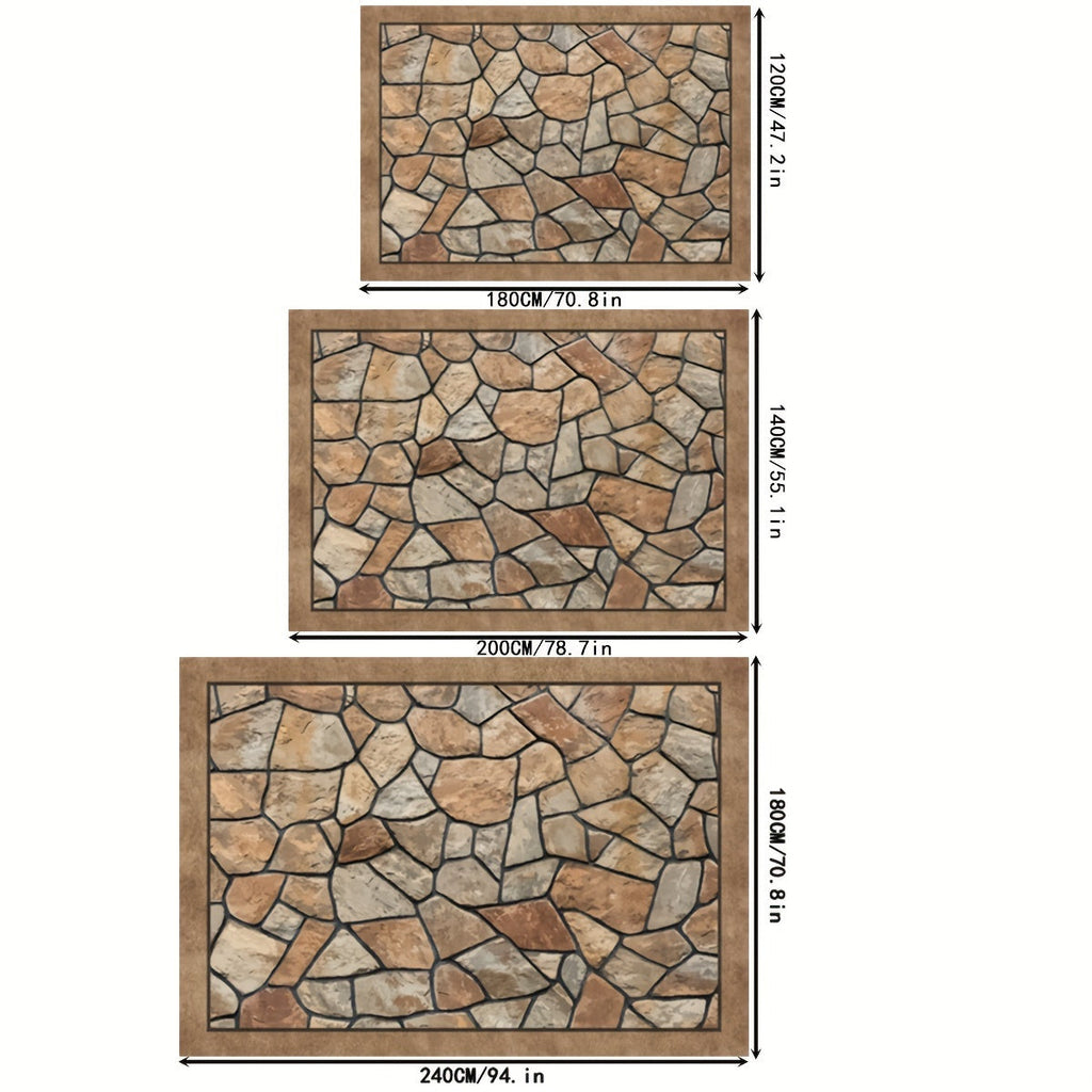 StoneCraft Patio Teppich Strapazierfähiger waschbarer Terrassen-Teppich | Temsk