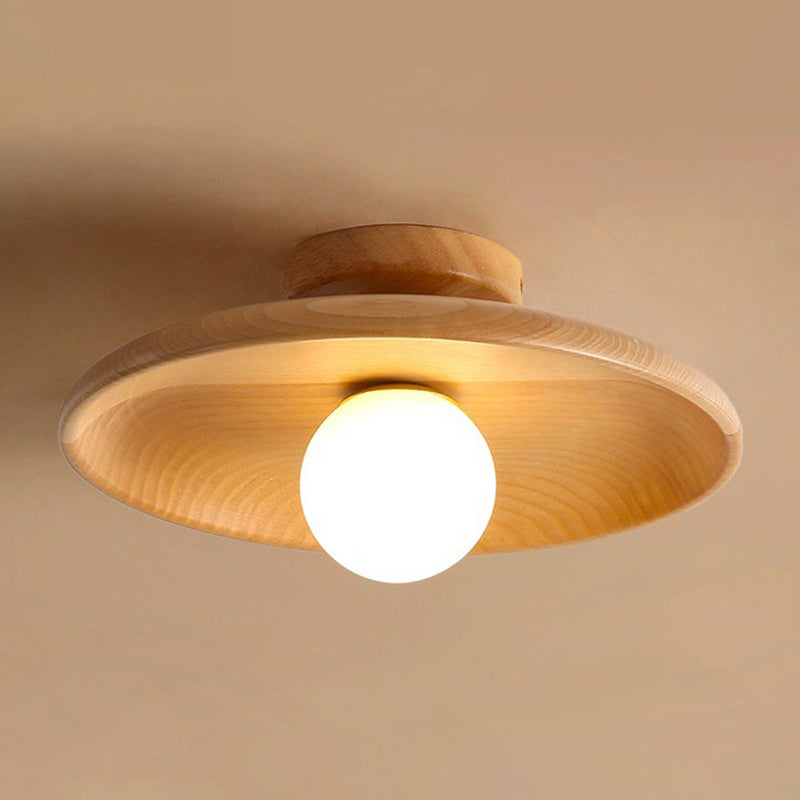 Deckenleuchte aus Massivholz mit minimalistischem Montagesystem | Temsk