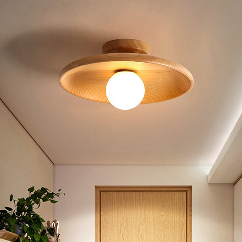 Deckenleuchte aus Massivholz mit minimalistischem Montagesystem | Temsk