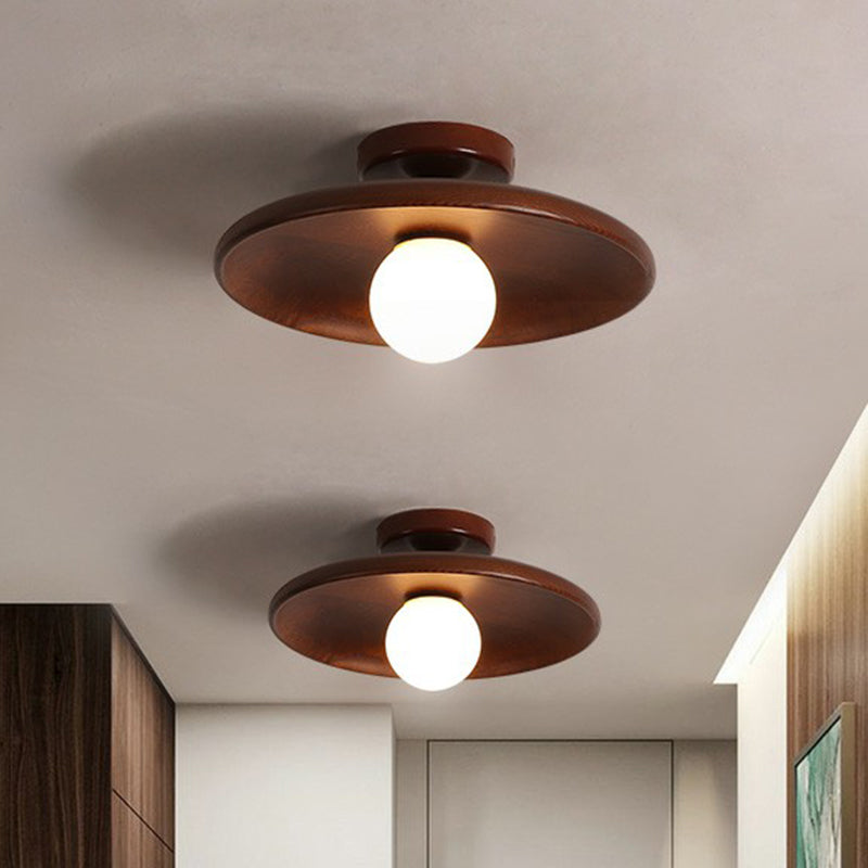 Deckenleuchte aus Massivholz mit minimalistischem Montagesystem | Temsk