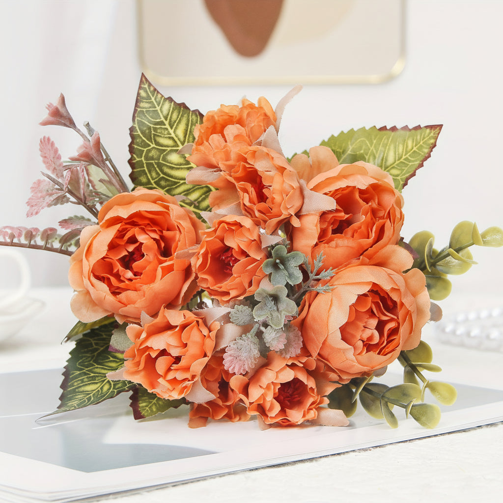 Artificial Peony Mothers Day Bouquet For Home Decor | Temsk