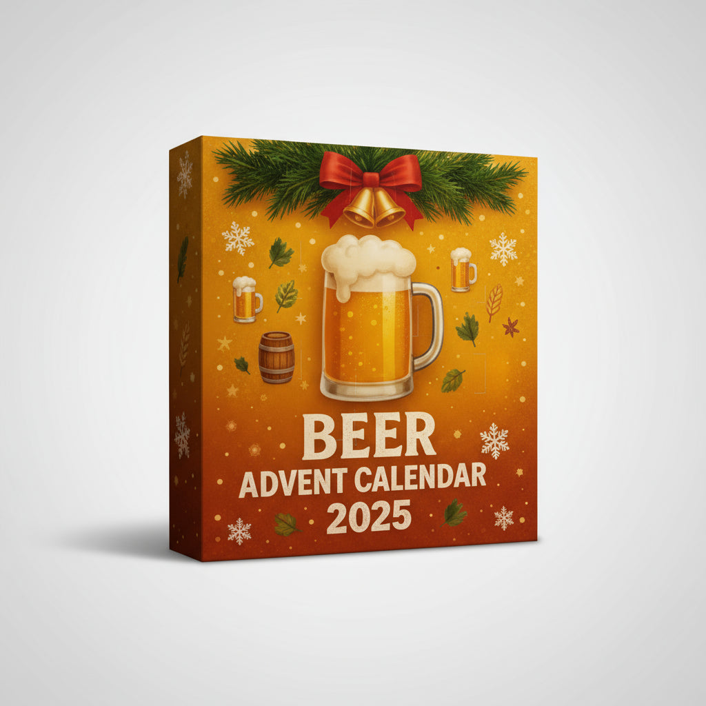 Beer Style Advent Calendar Mini Bottle Ornaments For Holiday Decor | Temsk