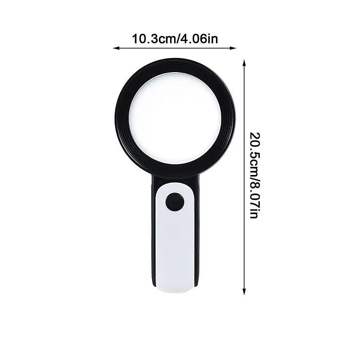 LumaView 30X Compact Handheld Magnifier For Seniors To Improve Reading Comfort | Temsk