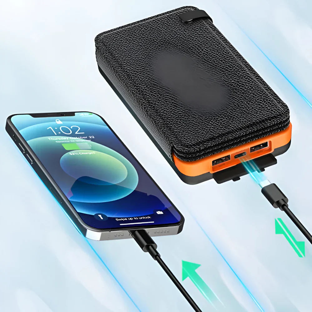 Foldable Solar Power Bank For Travel And Outdoor Charging | Temsk