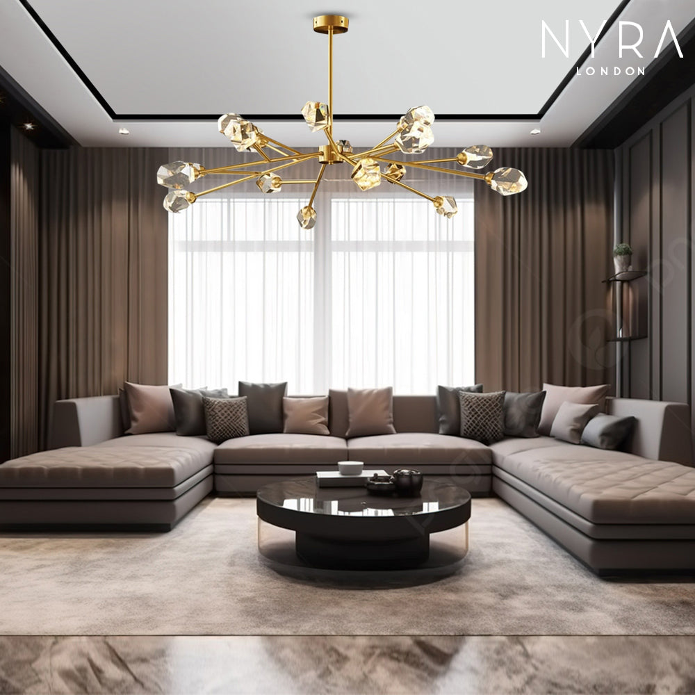 Aurelia Crystal Pendant Light With Modern Design And Bright Beams | Temsk