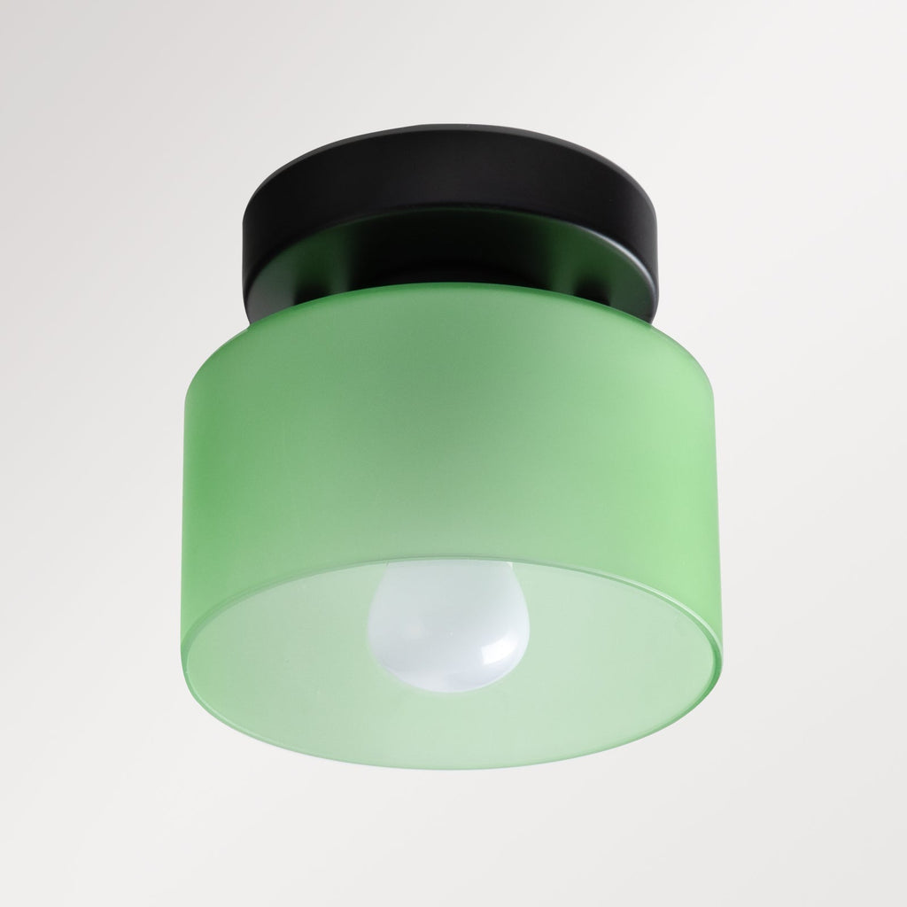 Amber glas retro loftslampe E27/E26 til køkken, gang og stue | Temsk