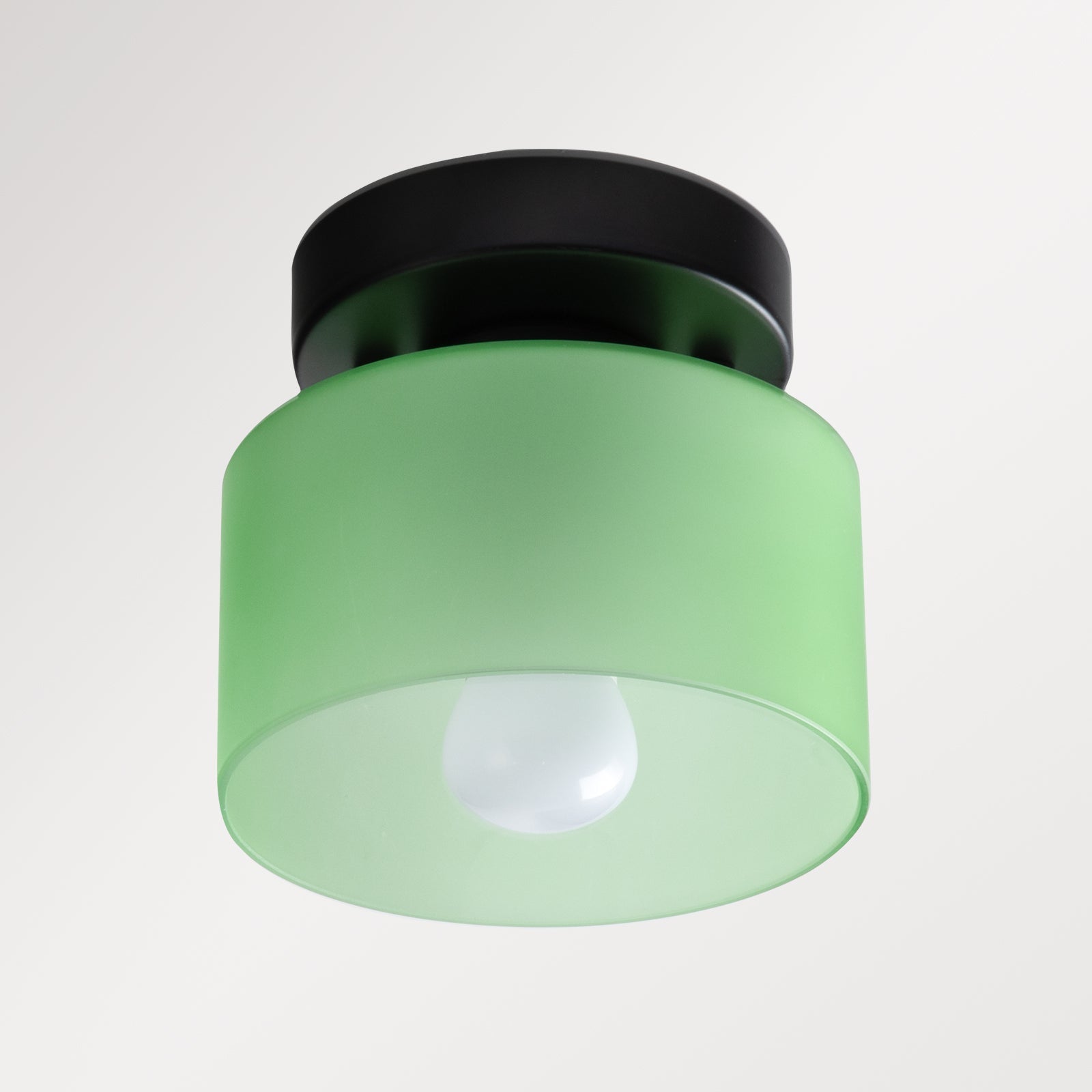 Amber glas retro loftslampe E27/E26 til køkken, gang og stue | Temsk