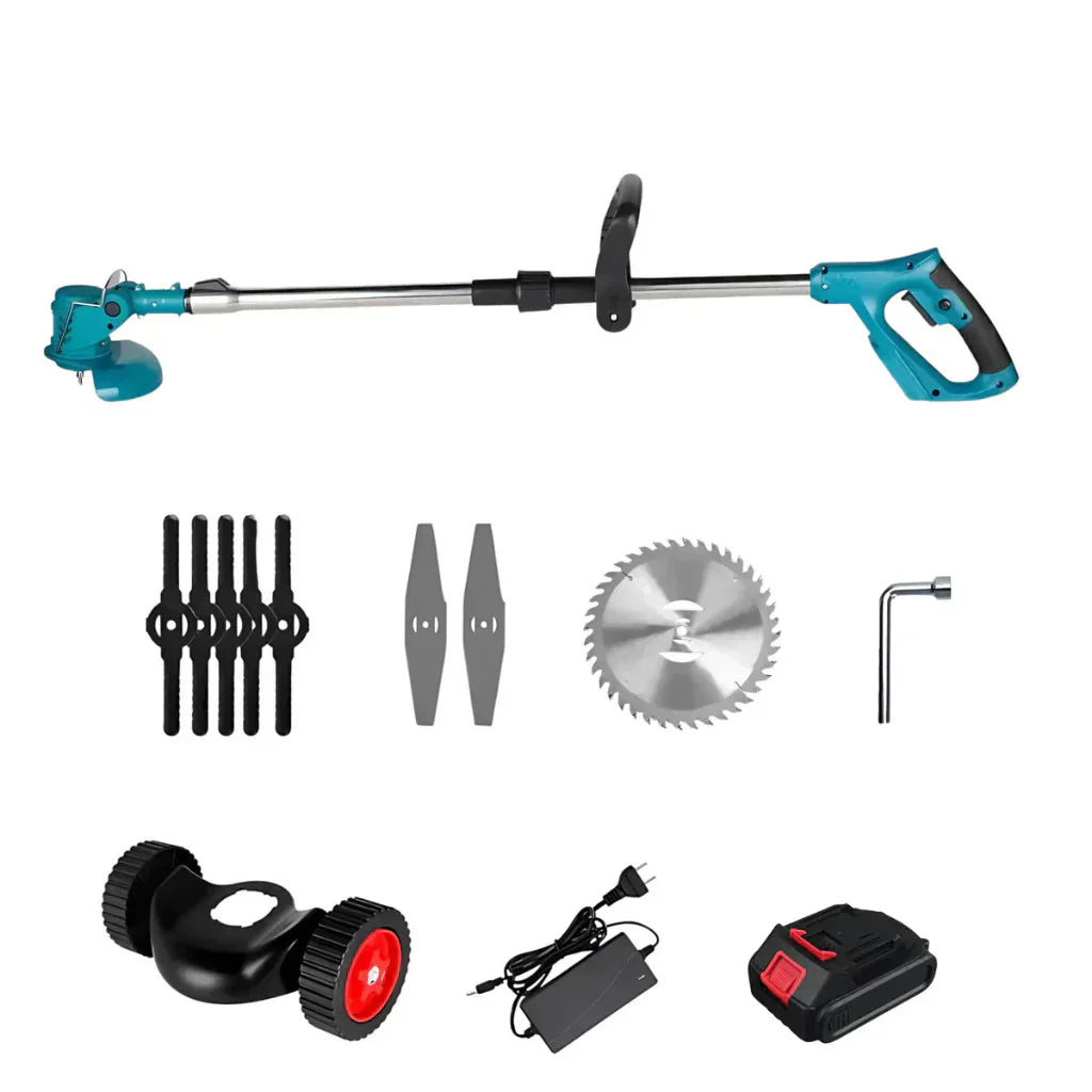 Cordless Grass Trimmer For Weeds And Lawn Care Adjustable Electric Cutter | Temsk