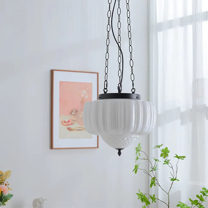 Lunara Contemporary Glass and Steel Pendant Light for Modern Interiors | Snurv | Temsk