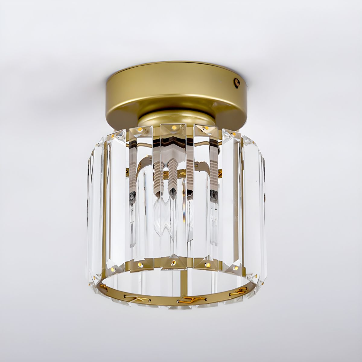 Crystal Ceiling Light E27, Surface Mounted, Modern Hall and Living Room | Temsk