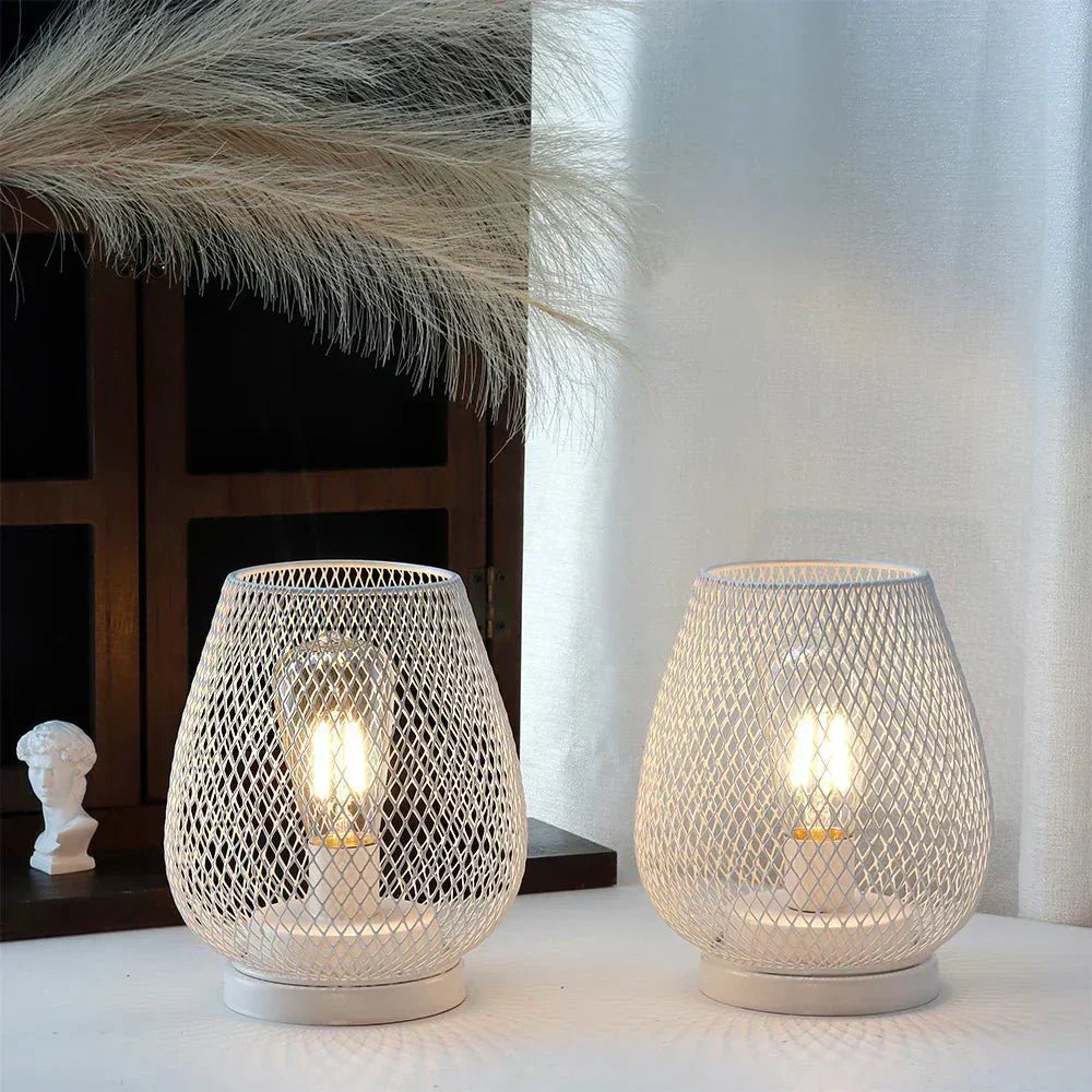 NovaLume Wireless Metal Table Lamp With Warm LED Edison Light For Cozy Rooms | Temsk