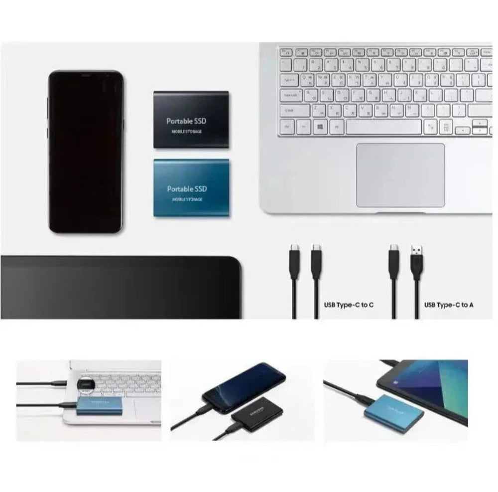 512GB USB C přenosné SSD pro rychlé externí ukládání | Temsk