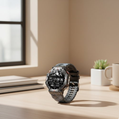 Smartwatch AMOLED GPS à Prova de Água para Exterior com Bússola e Altímetro | Temsk