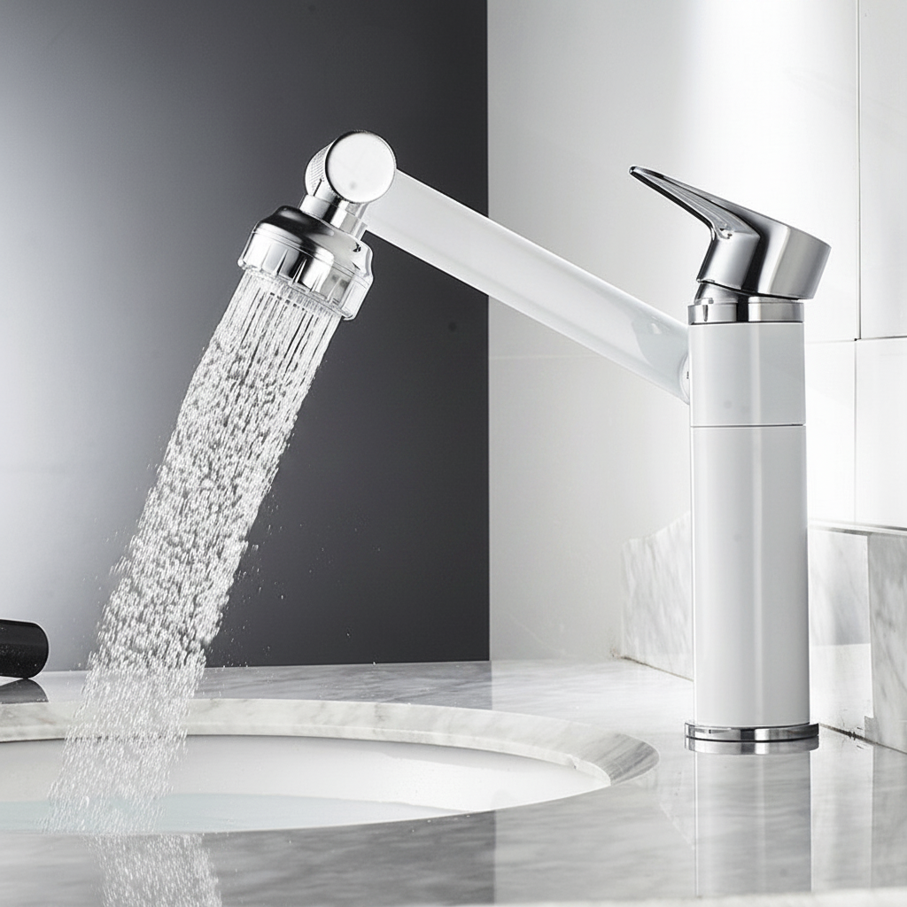 FlexiFlow 360° Flexible Tap With Spray Function For Wash Basins | Temsk