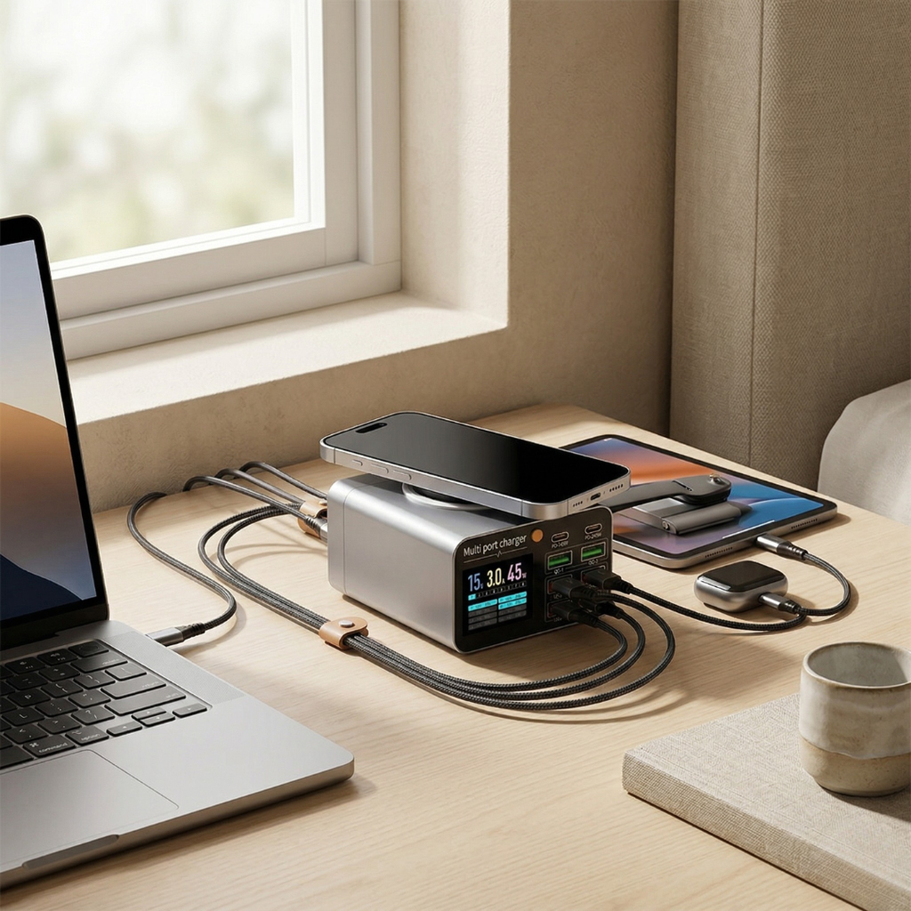 Nabíjecí stanice s více USB porty pro všechna vaše zařízení | Temsk