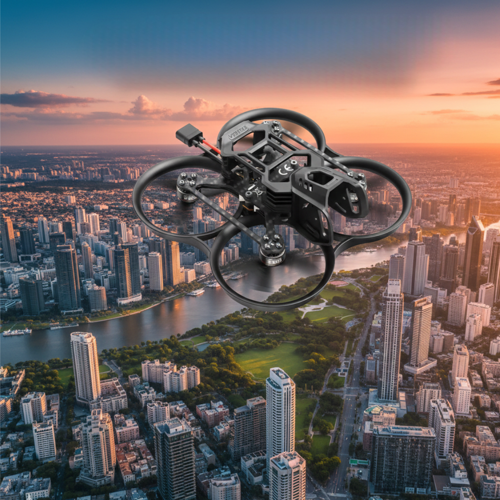 FPV børsteløs drone med RGB-lyssystem til quadcopter-entusiaster | Temsk