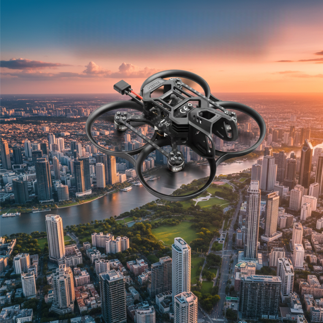 FPV børsteløs drone med RGB-lyssystem til quadcopter-entusiaster | Temsk