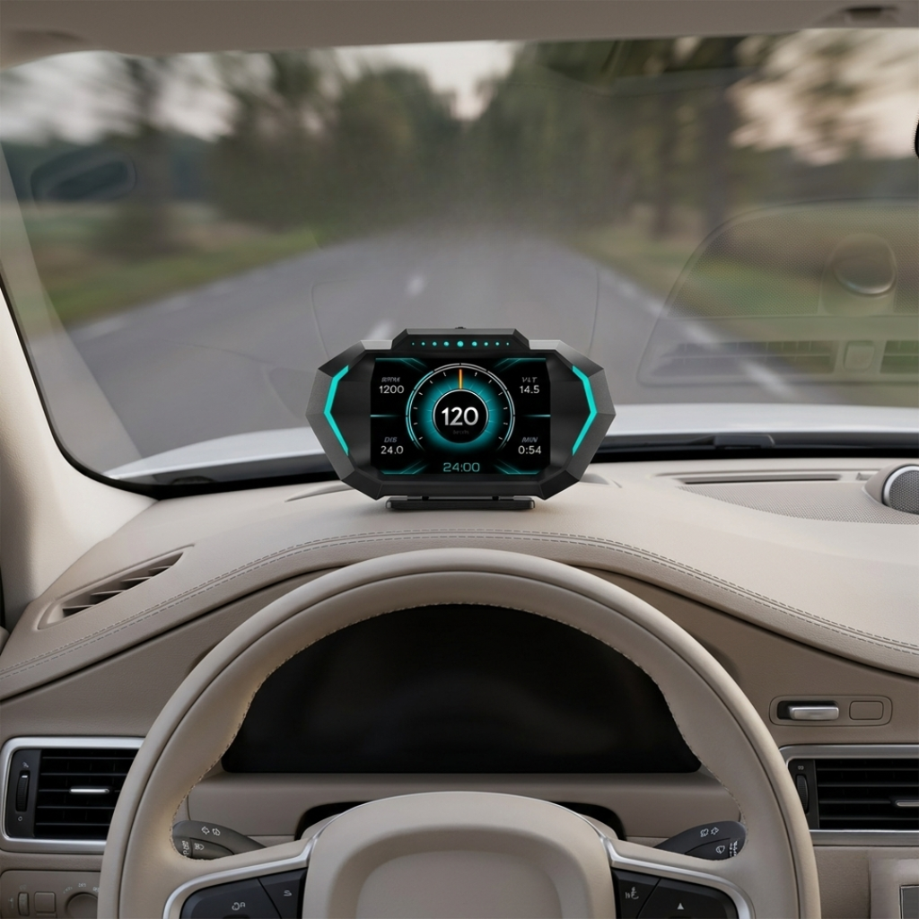 GPS Heads-Up Display for Vehicles and Real-Time Data | Temsk