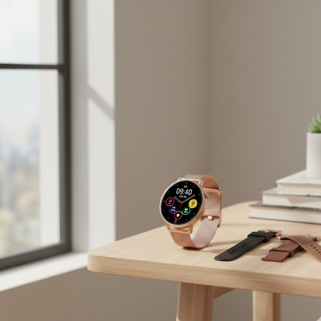 Women’s AMOLED Smartwatch With Waterproof Design And Bluetooth Calling | Temsk