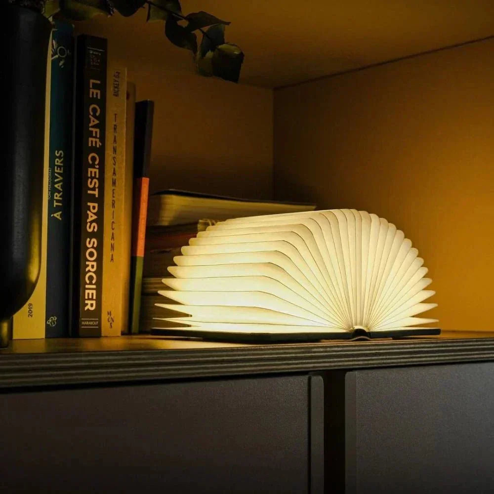 Lumibook 360 Degree Foldable Table Lamp, Rechargeable Ambient Light | Temsk