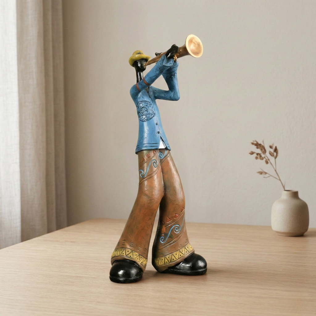 Elegant Abstract Jazz Music Resin Sculpture Figurine | Temsk