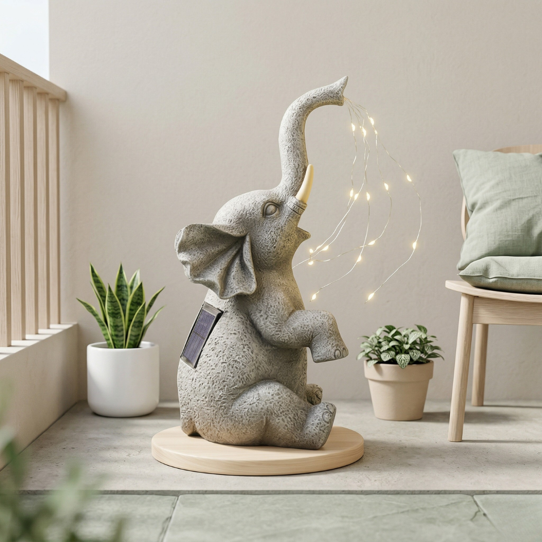 Solar Elephant Garden Ornament Solar Elephant Garden Ornament | Temsk