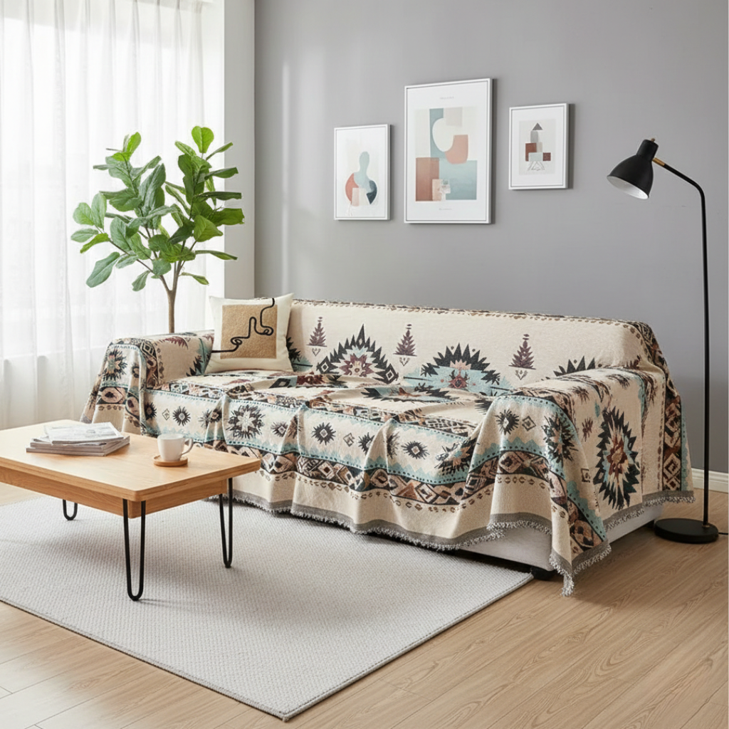 Premium Chenille Couch Cover For Stylish Protection | Temsk