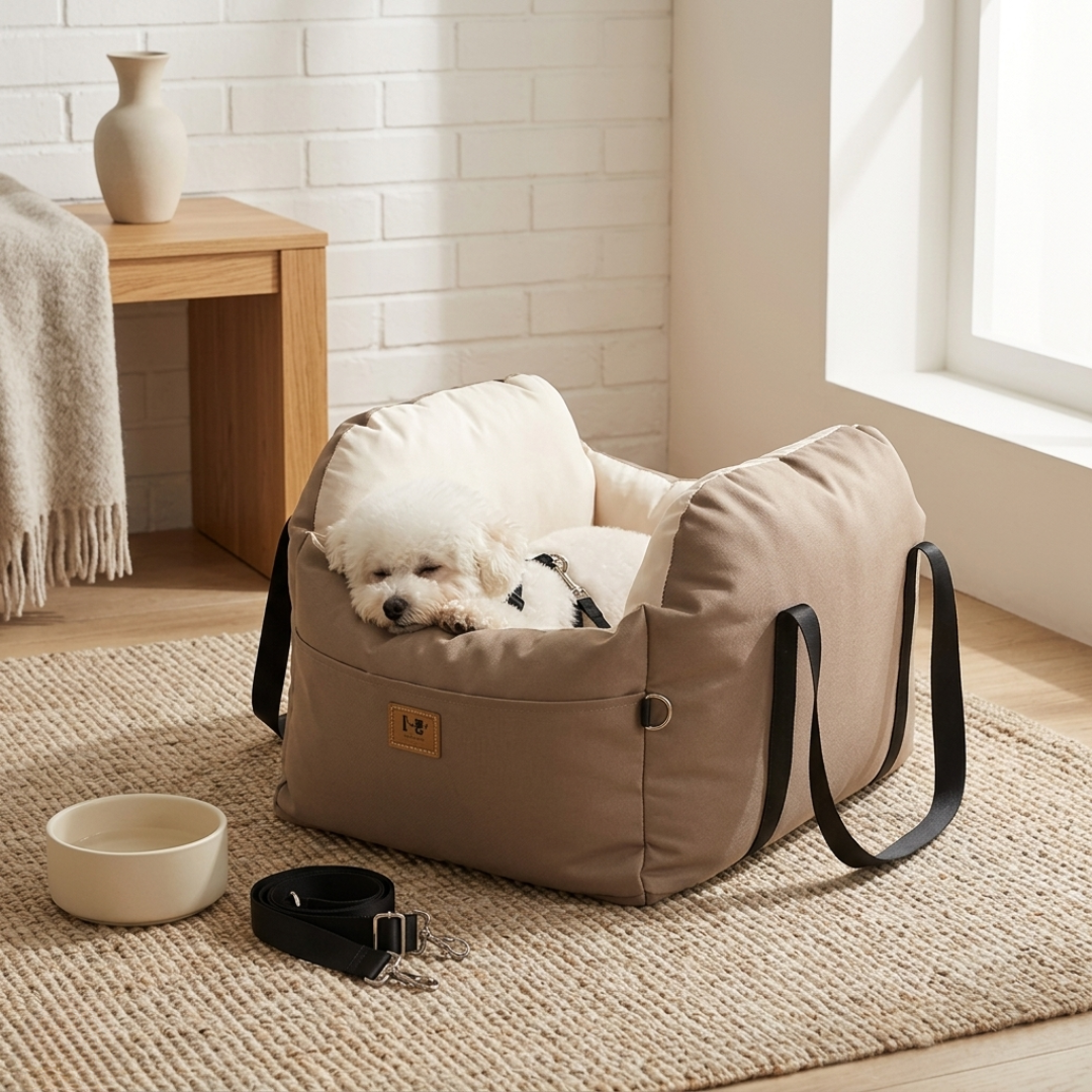 Dog Car Seat With Safety Belt For Pet Travel In Cars | Temsk